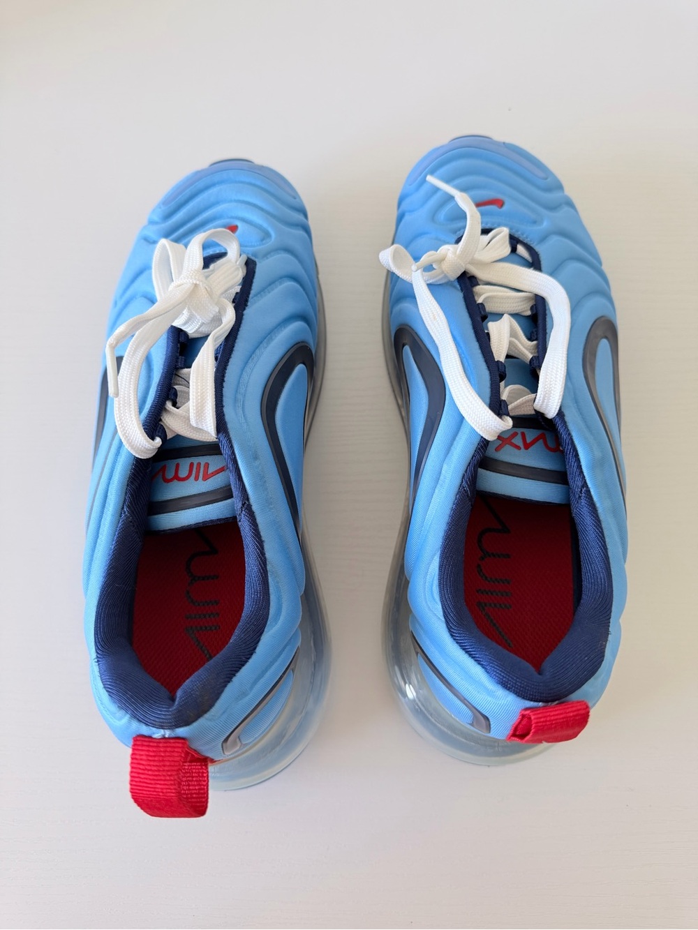 Nike Blue and Red Air Max 720 Sneakers Size 8.5 (25.5cm) - Picture 9 of 11